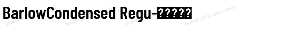 BarlowCondensed Regu字体转换